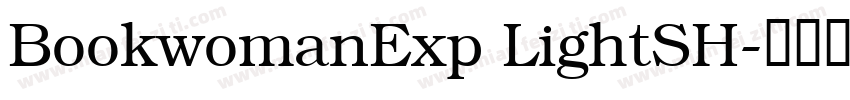 BookwomanExp LightSH字体转换